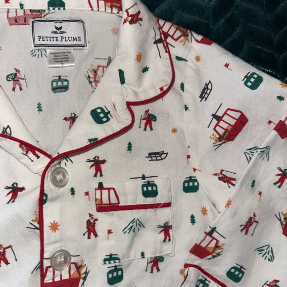 ⛷️RARE Petite Plume Ski lift & Ski PJ top - Picture 5 of 13